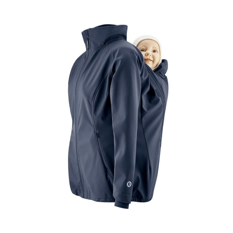 Mamalila Softshell Babytragejacke Allrounder - Navy